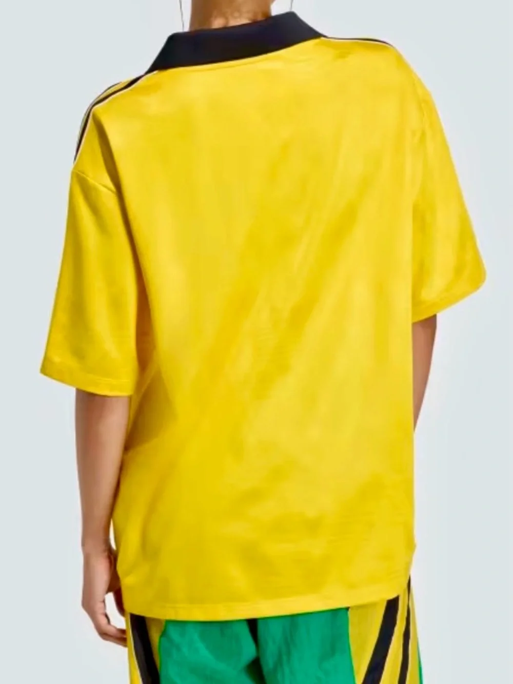 adidas FOOTBALL JERSEY SPONSOR Yellow and Black ESPN Graphic Soccer Jersey - Picture 4 of 8